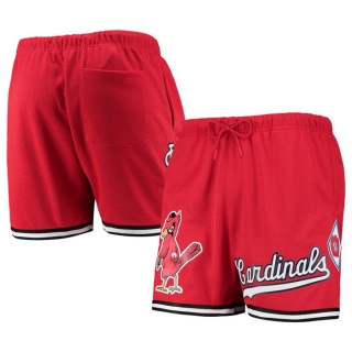 St. Louis Cardinals Red Team Logo Mesh Shorts