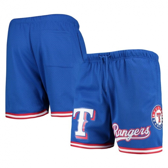 Texas Rangers Royal Team Logo Mesh Shorts