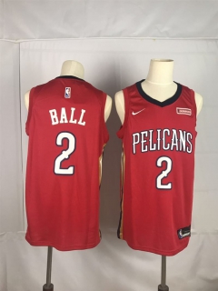 Pelicans-2-Lonzo-Ball-Red-Nike-Swingman-Jersey