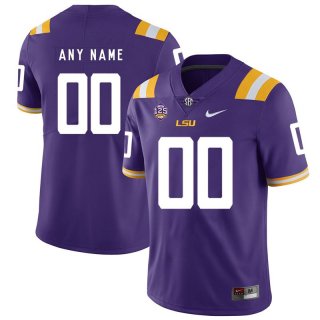 LSU-Tigers-Purple-Men's-Customized-Nike-College-Football-Jersey
