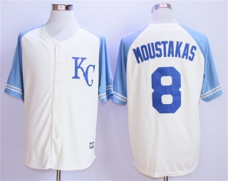 Royals-8-Mike-Moustakas-Cream-Throwback-Cool-Base-Jersey