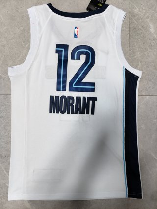 Memphis Grizzlies #12 Ja Morant white jersey