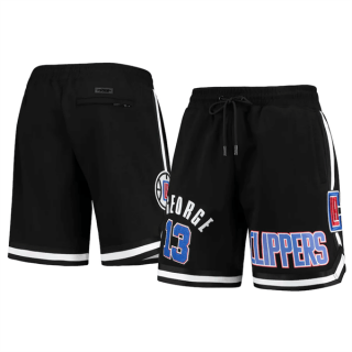 Los Angeles Clippers #13 Paul George Black Shorts