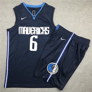 Mavericks-6-Kristaps-Porzingis-Navy-Nike-Swingman-Jersey(With-Shorts)