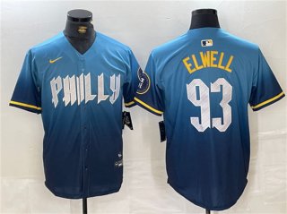 Philadelphia Phillies #93 Jason Elwell Blue 2024 City Connect Limited Stitched Jersey