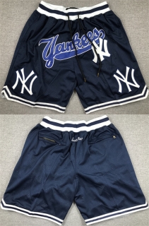 New Yok Yankees Navy Shorts (Run Small)