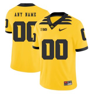 Iowa-Hawkeyes-Customized-Yellow-College-Football-Jersey