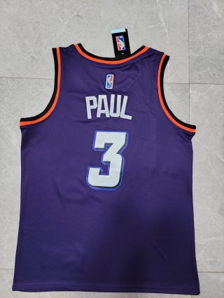 Phoenix Suns #3 Chris Paul purple jersey