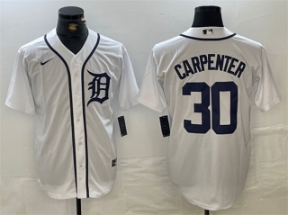 Detroit Tigers #30 Kerry Carpenter White Cool Base Stitched Baseball Jersey