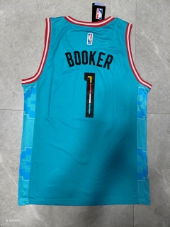 Phoenix Suns #1 Devin Booker blue jersey