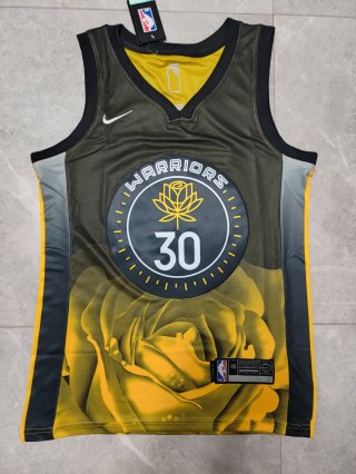 warriors#30 curry black jersey