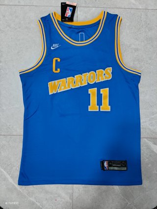 warriors #11 blue jersey