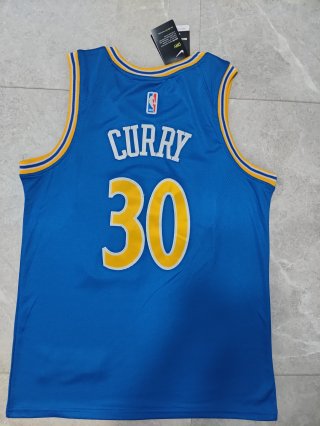 warriors #30 curry blue jersey
