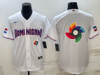 Men's Dominican Republic Baseball 2023 White World Baseball Big Logo Classic