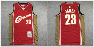 Cavaliers-23-Lebron-James-Red-2003-04-Hardwood-Classics-Jersey