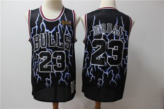 Bulls-23-Michael-Jordan-Black-Hardwood-Classics-Lightning-Limited-Edition-Jersey