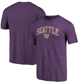Washington-Huskies-Fanatics-Branded-Purple-Arched-City-Tri-Blend-T-Shirt