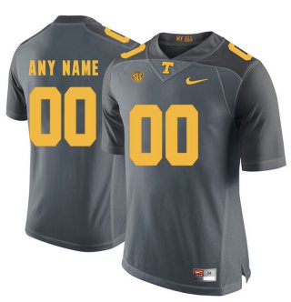 Tennessee-Volunteers-Gray-Men's-Customized-College-Football-Jersey