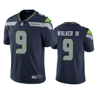 Seattle Seahawks #9 Kenneth Walker III Navy Vapor Untouchable Limited Stitched