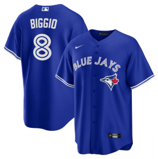 Men's Toronto Blue Jays #8 Cavan Biggio Royal Cool Base Stitched Jersey