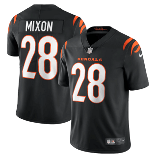 Cincinnati Bengals #28 Joe Mixon 2021 New Black Vapor Untouchable Limited Stitched