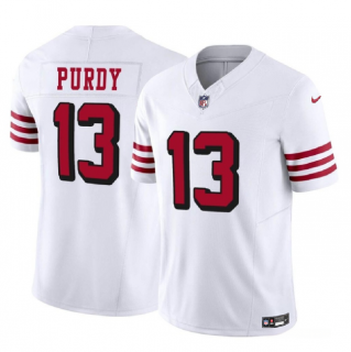 San Francisco 49ers #13 Brock Purdy 2023 F.U.S.E. New White Vapor Untouchable Limited