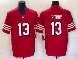 San Francisco 49ers #13 Brock Purdy 2023 F.U.S.E. New Red color rush Vapor Untouchable Limited