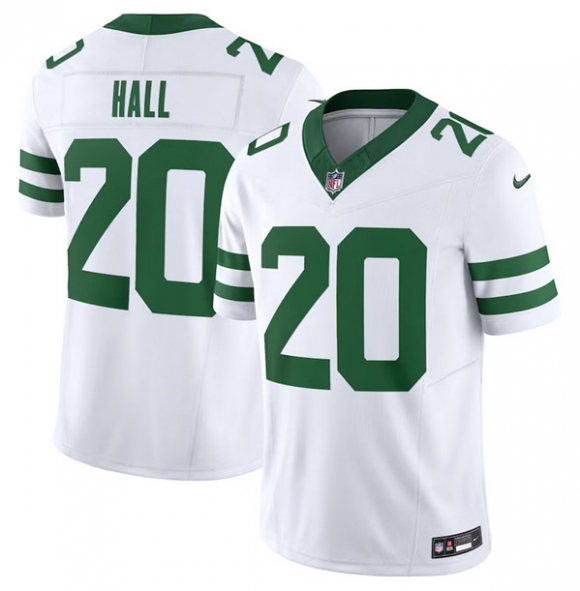 New York Jets #20 Breece Hall White 2023 F.U.S.E. Vapor Limited Throwback Stitched