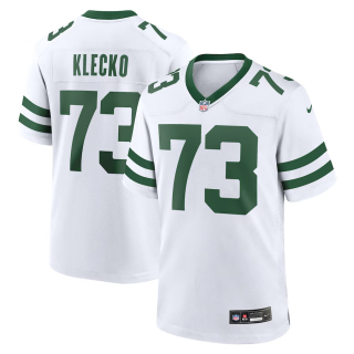 New York Jets #73 Joe Klecko White Throwback Player Stitched Game Jersey