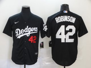 Dodgers-42-Jackie-Robinson-Black-2020-Nike-Cool-Base-Jersey