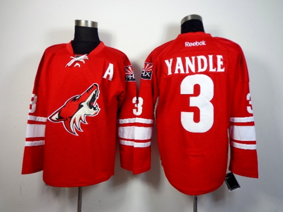 Coyotes-3-Keith-Yandle-Red-Reebok-Jersey