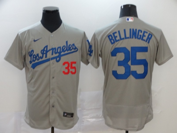 Dodgers-35-Cody-Bellinger-Gray-2020-Nike-Flexbase-Jersey