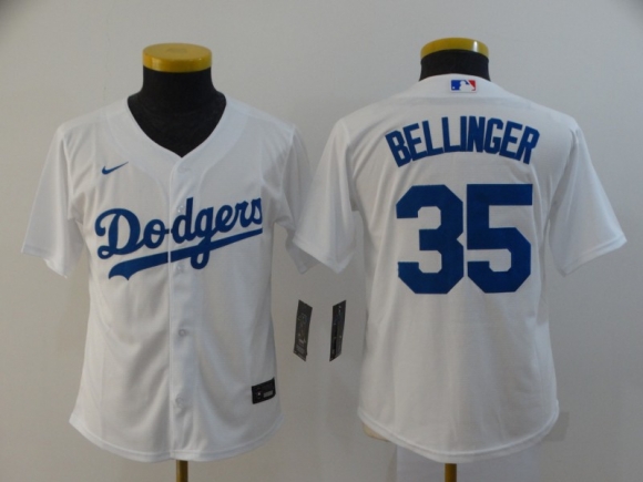 Dodgers-35-Cody-Bellinger-White-Youth-2020-Nike-Cool-Base-Jersey
