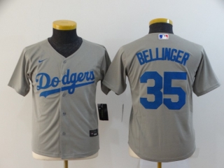 Dodgers-35-Cody-Bellinger-Gray-Youth-2020-Nike-Cool-Base-Jersey