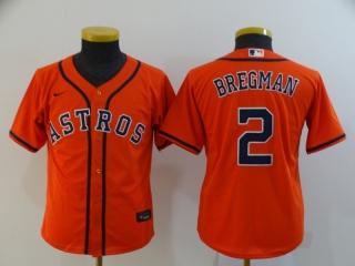 Astros-2-Alex-Bregman-Orange-Youth-2020-Nike-Cool-Base-Jersey