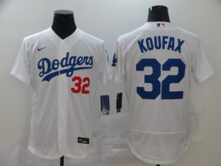 Dodgers-32-Sandy-Koufax-White-2020-Nike-Flexbase-Jersey