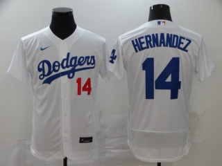 Dodgers-14-Enrique-Hernandez-White-2020-Nike-Flexbase-Jersey