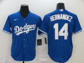 Dodgers-14-Enrique-Hernandez-Royal-2020-Nike-Cool-Base-Jersey