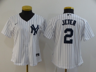 Yankees-2-Derek-Jeter-White-Women-2020-Nike-Cool-Base-Jersey