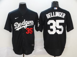 Dodgers-35-Cody-Bellinger-black -2020-Nike-Flexbase-Jersey