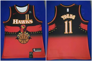 Hawks-11-Trae-Young-Red-Nike-Throwback-Swingman-Jersey
