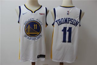 Warriors-11-Klay-Thompson-White-Nike-Swingman-Jersey