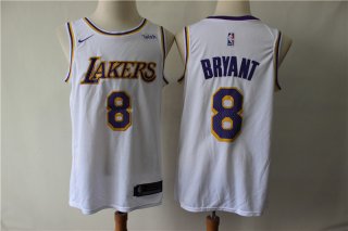 Lakers-8-Kobe-Bryant-White-Nike-Swingman-Jersey