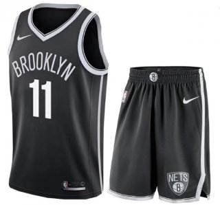 Nets-11-Kyrie-Irving-Black-Nike-Swingman-Jersey(With-Shorts)