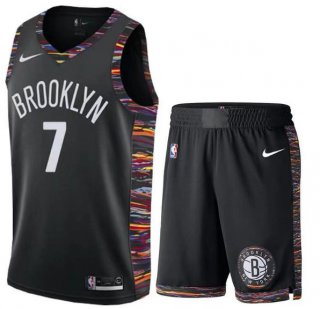 Nets-7-Kevin-Durant-Black-City-Edition-Nike-Swingman-Jersey(With-Shorts)