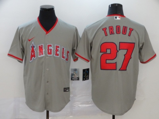 Angels-27-Mike-Trout-Gray-2020-Nike-Cool-Base-Jersey