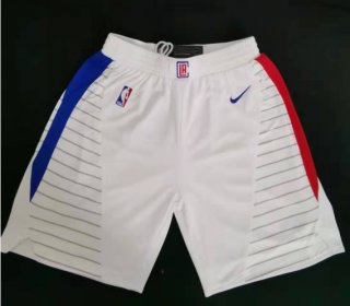 Clippers-White-Swingman-Shorts