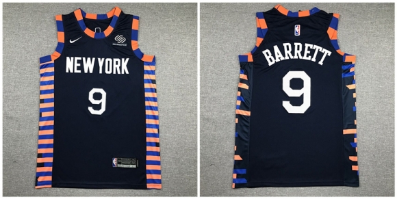 Knicks-9-R.J.-Barrett-Navy-City-Edition-Nike-Authentic-Jersey