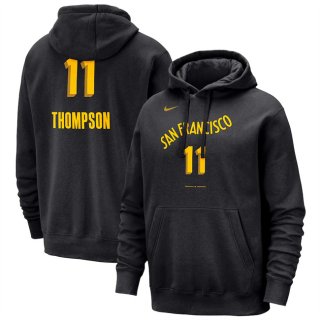 Golden State Warriors #11 Klay Thompson Black 2023-24 City Edition Name & Number