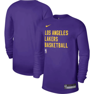 Los Angeles Lakers Purple 2023-24 Legend On-Court Practice Long Sleeve T-Shirt